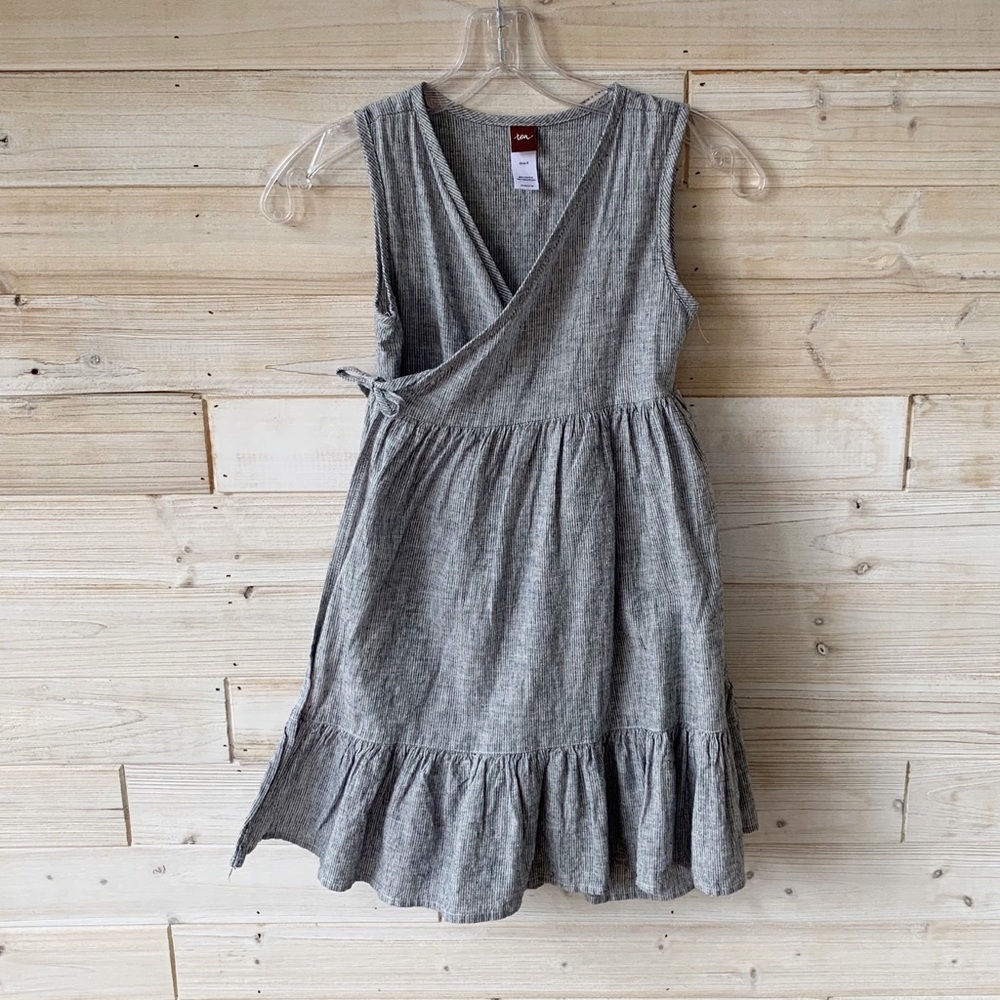 Tea Collection Girls Wrap Dress, Girls Size 6